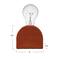 Hello Honey® 4" Scandinavian Terracotta Exposed Bulb Table Lamp
